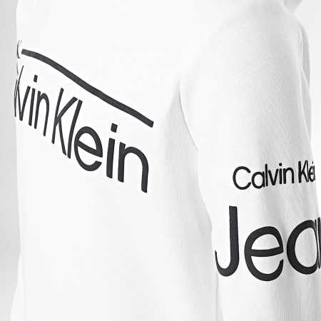 Calvin Klein - Felpa con cappuccio 1296 Bianco