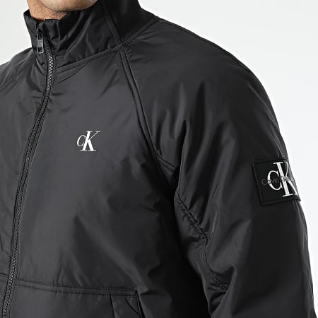 Calvin Klein - Harrington 0930 Giacca nera imbottita con cappuccio e zip