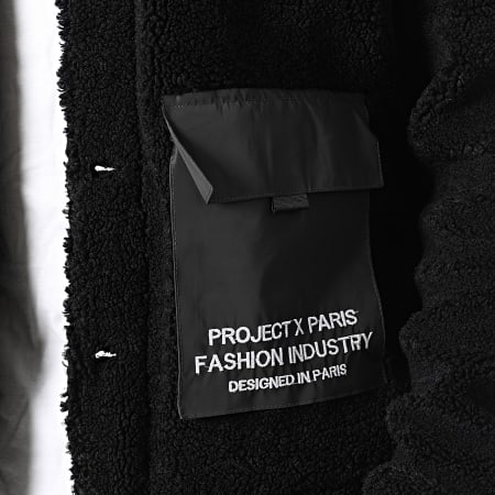 Project X Paris - Veste Zippée Fourrure 2030084 Noir