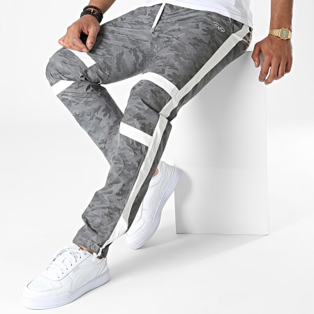 Pantalones deportivos Alpha con rayas de camuflaje gris