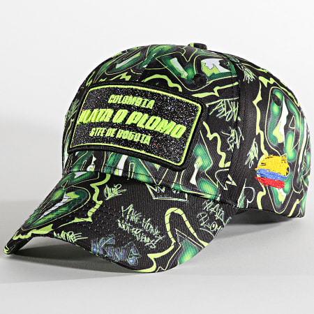 Skr - Cappello Flash con stampa Plata O Plomo Verde