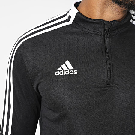Adidas Sportswear - GH7304 Top con collo a zip nero