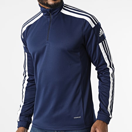 Adidas Sportswear - Sweat Col Zippé HC6283 Bleu Marine