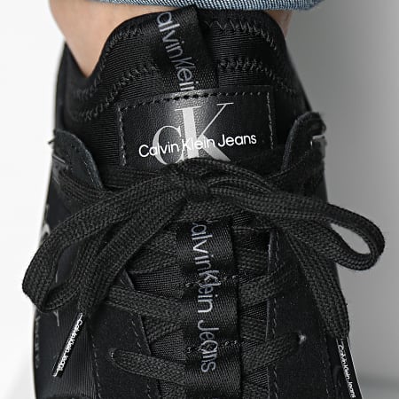 Calvin Klein - Zapatillas Runner Sock Lace Up 0553 Triple Negro