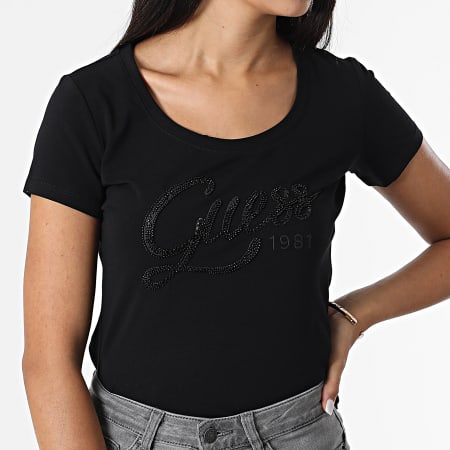 Ryses Guess Camiseta Mujer Camiseta Mujer W2YI28 Negra