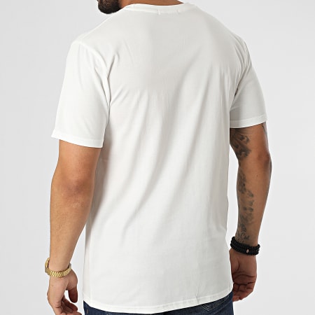 John H - Relaxed Fit Camiseta T8811 Blanco