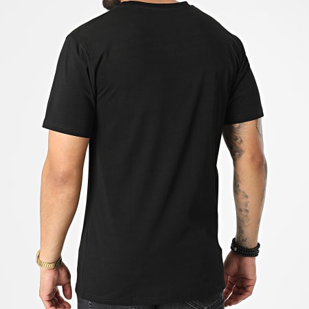 John H - Relaxed Fit Camiseta T8812 Negro