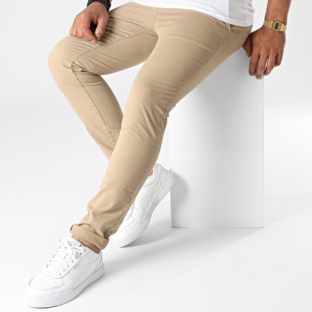 Only And Sons - Pantaloni chino slim Pete beige