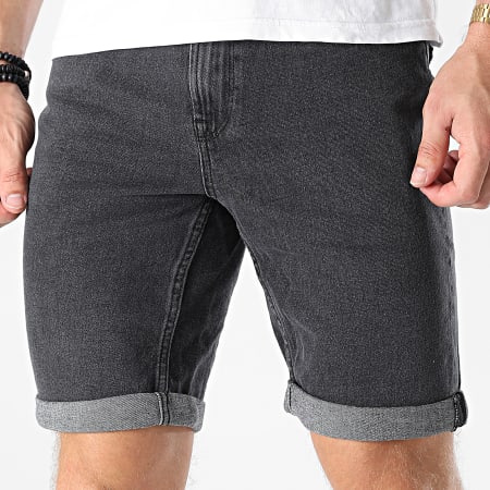 Only And Sons - Pantalón Corto Negro Ply Jean