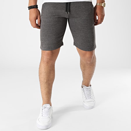 Paname Brothers - Short Jogging Bob A Gris Anthracite Chiné