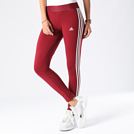 Adidas Sportswear - Legging Femme A Bandes 3 Stripes HK9678 Bordeaux