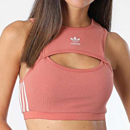 Adidas Originals - Camiseta de tirantes para mujer HM2118 Rojo ladrillo