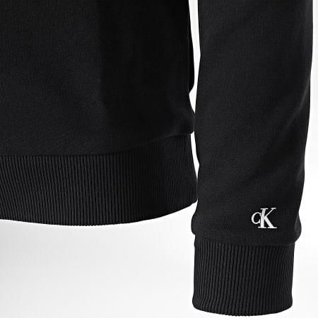 Calvin Klein - Felpa a girocollo con logo Stack da bambino Nero