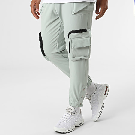 Classic Series - F22-909T Set di maglietta e pantaloni da jogging con taschino bianco turchese