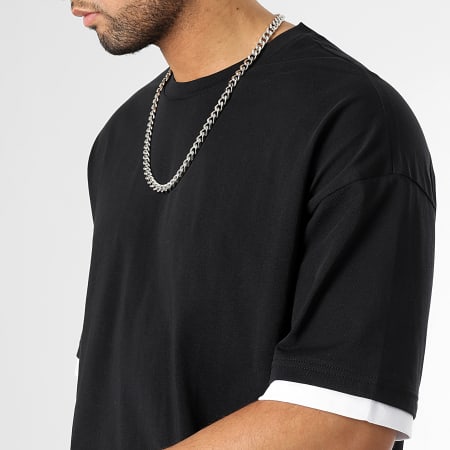 LBO - Tee Shirt Oversize Large Avec Details 2591 Noir