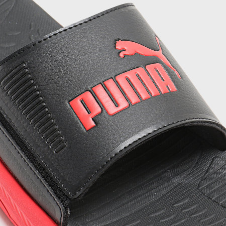 Puma - Claquettes Softride Slide 382111 Puma Black High Risk Red
