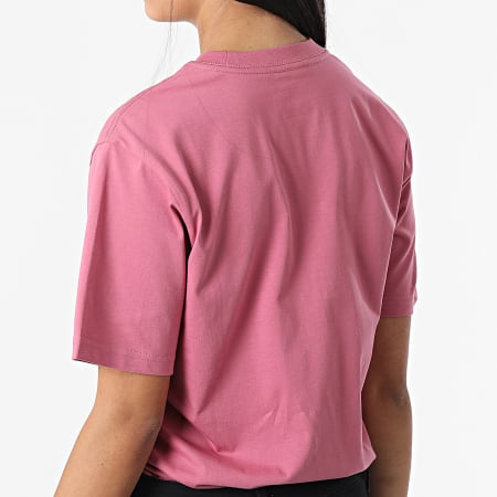 Vans - Tee Shirt Femme Left Chest Logo Rose