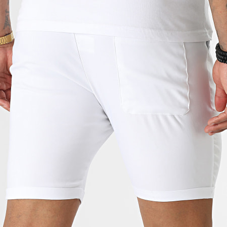 Uniplay - T3580 Pantaloncini da jogging bianchi