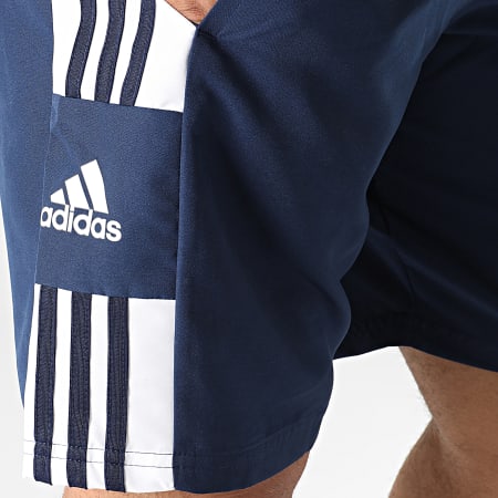 Adidas Performance - HC6281 Pantalones cortos de jogging con banda azul marino