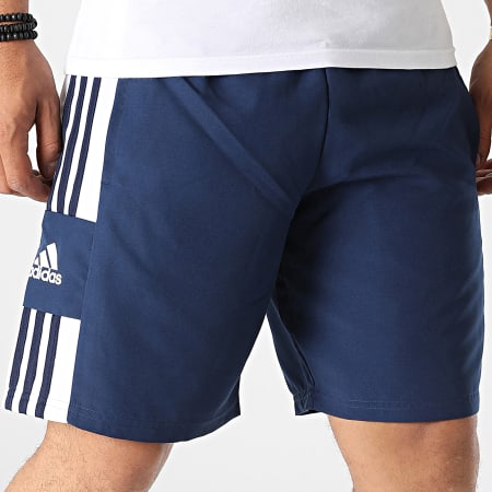 Adidas Performance - HC6281 Pantalones cortos de jogging con banda azul marino
