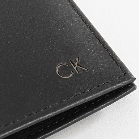 Calvin Klein - Portafoglio CK liscio nero