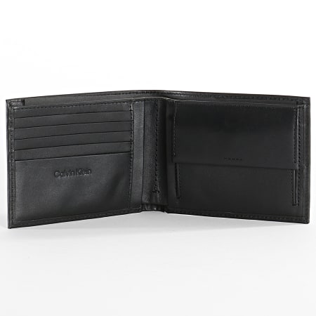 Calvin Klein - Portafoglio CK liscio nero