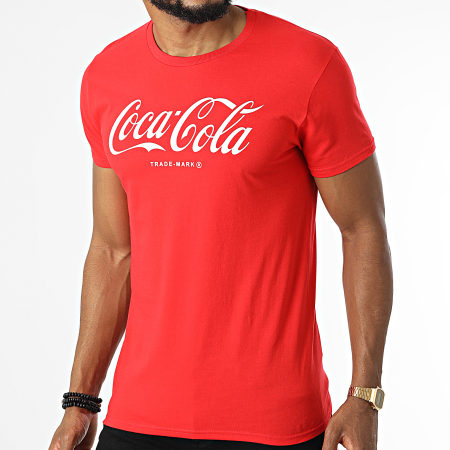 Coca-Cola - Maglietta con logo rosso