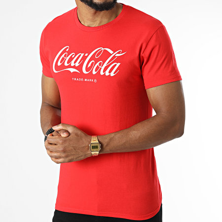 Coca-Cola - Maglietta con logo rosso