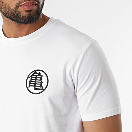 Dragon Ball Z - Kame Kanji Chest Tee Shirt Bianco Nero