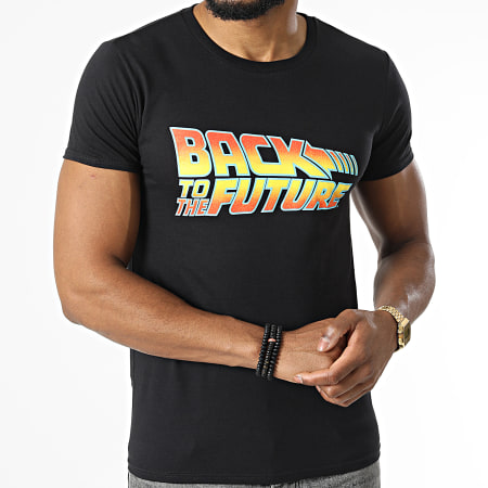 Back To The Future - Tee Shirt Logo Noir