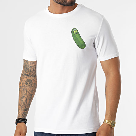 Rick Et Morty - Tee Shirt Pickle Morty Blanc