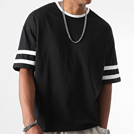 LBO - Camiseta oversize grande con rayas 2595 Negro