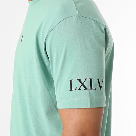 Luxury Lovers - Maglietta oversize Large Roses Verde chiaro Nero