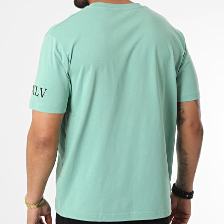 Luxury Lovers - Oversize Camiseta Large Roses Verde claro Negro