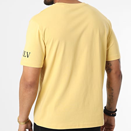 Luxury Lovers - Oversize Camiseta Large Roses Amarillo Negro