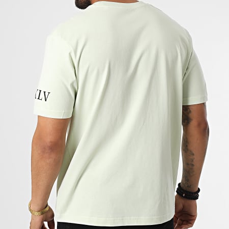 Luxury Lovers - Oversize Camiseta Large Roses Verde claro Negro