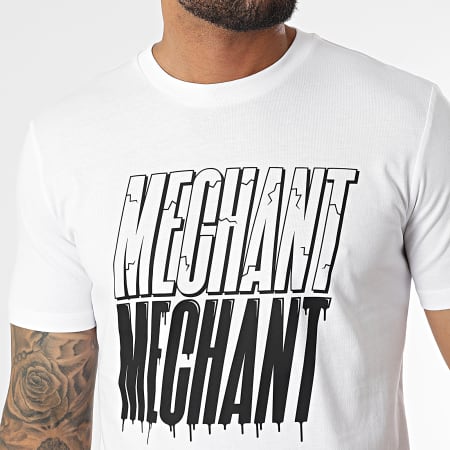 Madrane - Tee Shirt Méchant Urban Blanc Noir