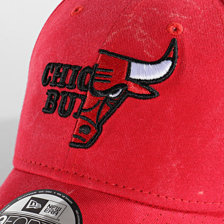 New Era - Casquette 9Forty Washed Pack Chicago Bulls Rouge