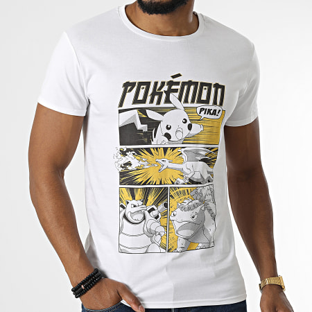 Pokémon - Tee Shirt Comics Blanc