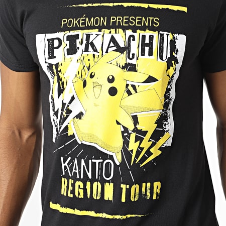 Pokémon - Camiseta Kanto Negra