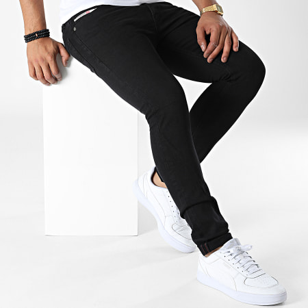 Diesel - Slim Luster Jeans 00SID8 Negro