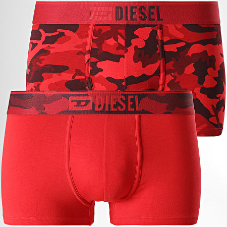 Diesel - Set di 2 boxer Damien 00SMKX rosso mimetico