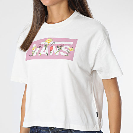 Vans - Camiseta de mujer Tussy Boxy Camiseta A7RTG Blanca