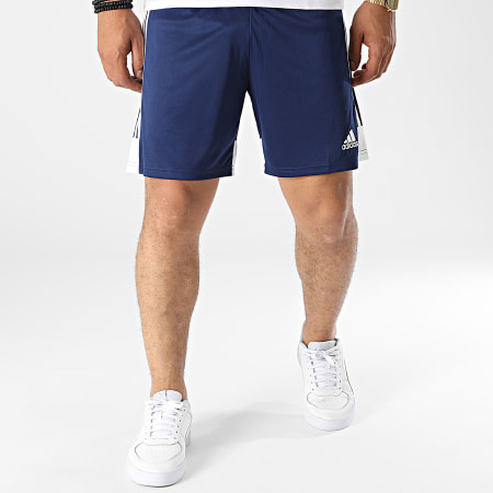 Adidas Sportswear - DP3245 Pantaloncini da jogging a righe blu navy