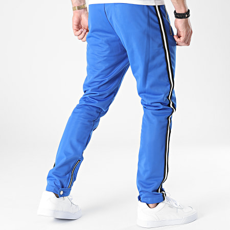 Ikao - LL677 Pantaloni da jogging a bande blu reale