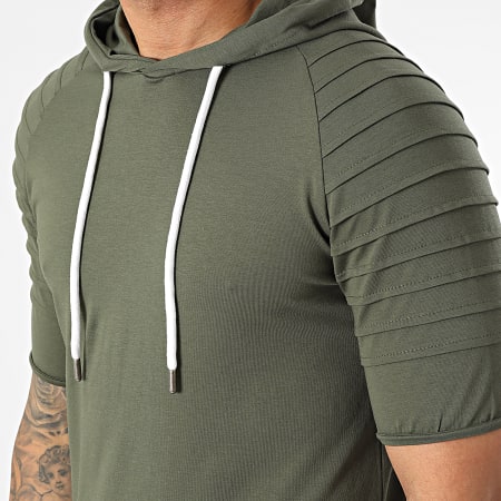 LBO - Tee Shirt Capuche Oversize 2612 Vert Kaki