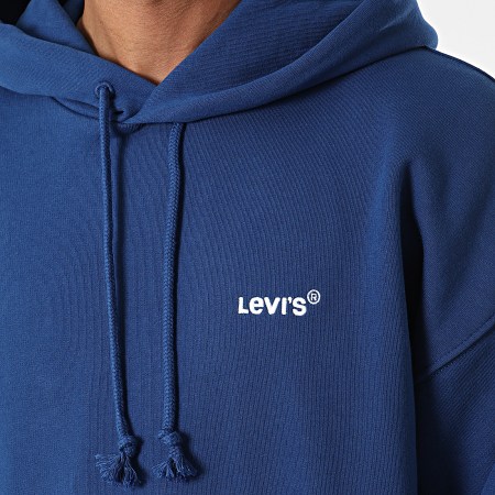 Levi's - A0747 Felpa con cappuccio blu reale