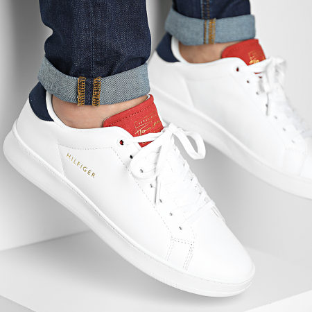 Tommy Hilfiger - Sneakers Retro Court Clean Cupsole 4004 Bianco