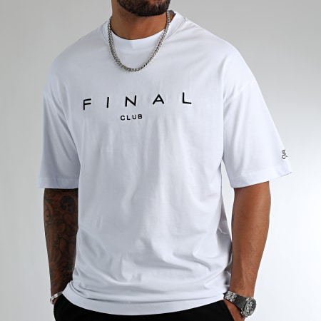 Final Club - Tee Shirt Large Premium Signature 1020 Bianco