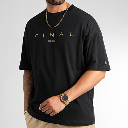 Final Club - Tee Shirt Large Premium Gold Signature 1021 Nero